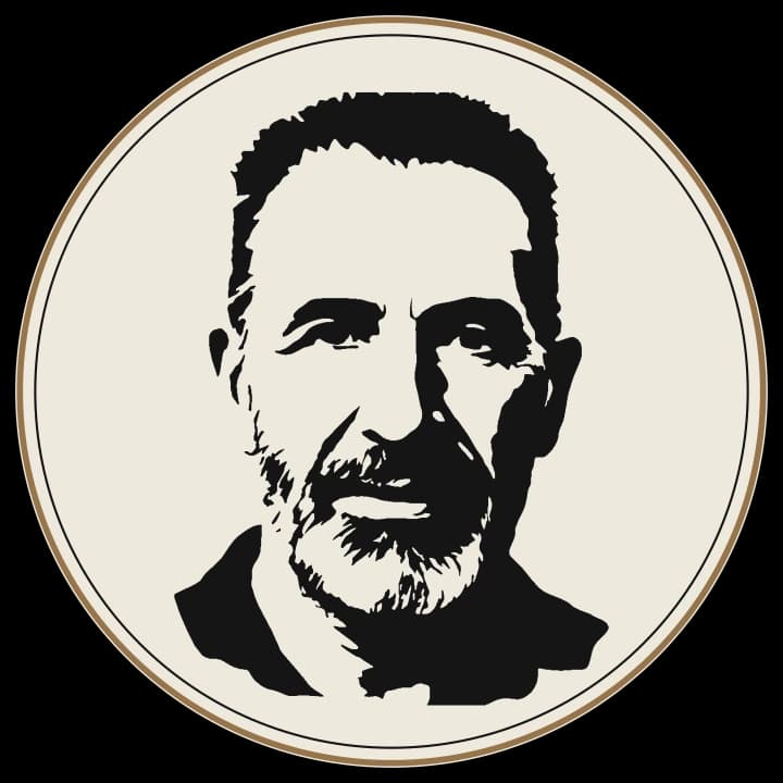 Medalhão com retrato vetorial de Zé Armeiro